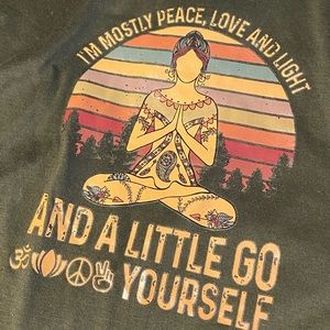 Peace love hippie long sleeve dress